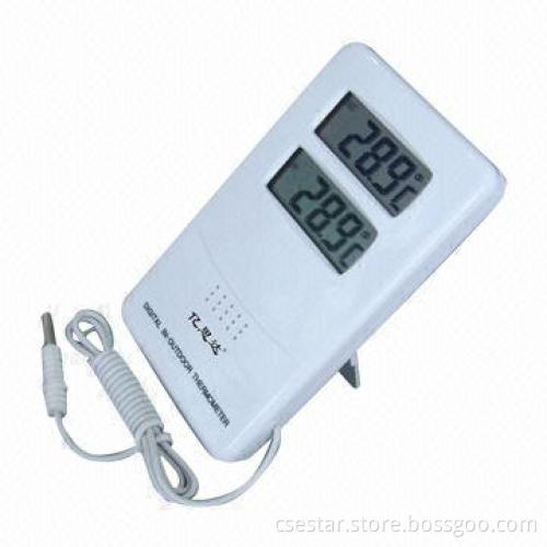 Digital in-outdoor thermometer with 1 meter probe, accurate and LCD display